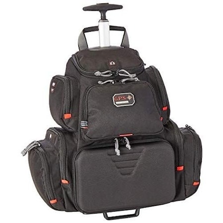 G.P.S. Rolling Handgunner Backpack Blk GPS-1711ROPB